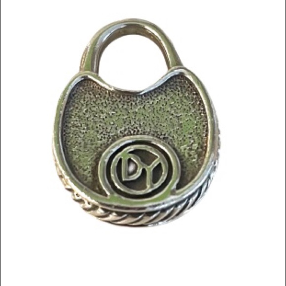 David Yurman Sterling Silver Padlock Pendant